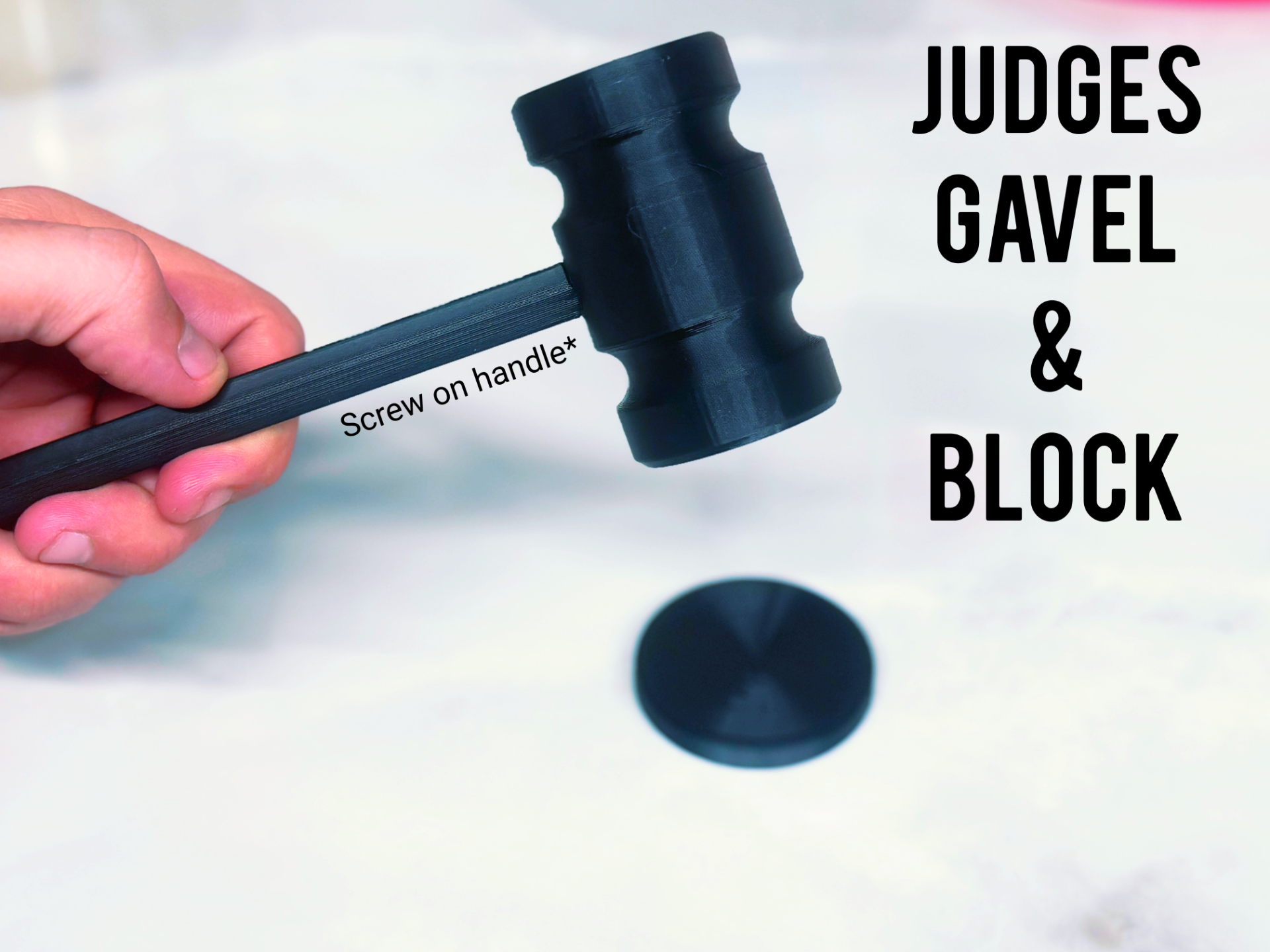 4x Judges Gavels and Blocks. 